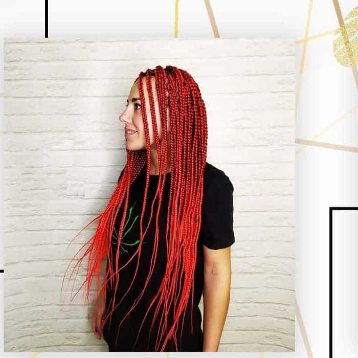 long red box braids