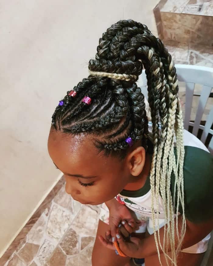Braided Ponytail for little boy