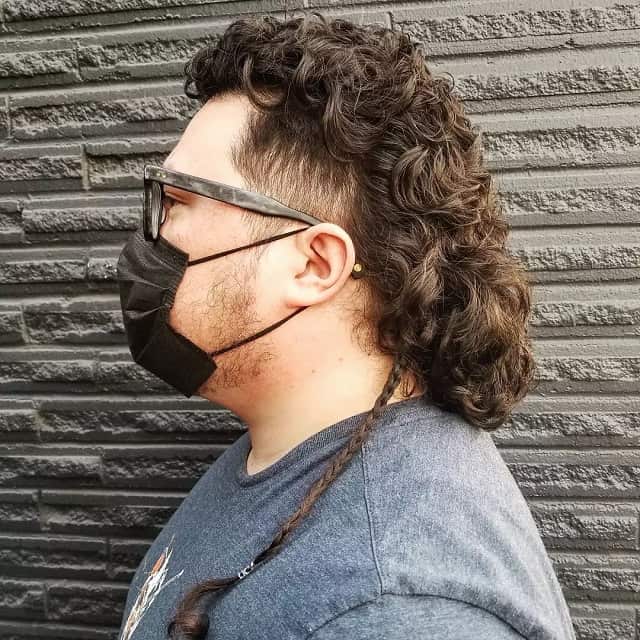 Curly + braid
