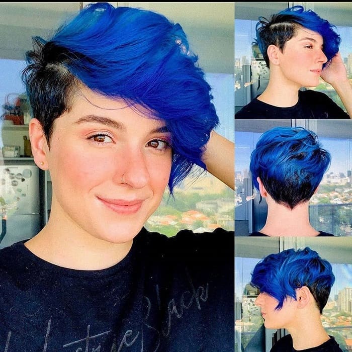 Layered pixie with color