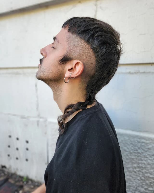 Mohawk with rat tail