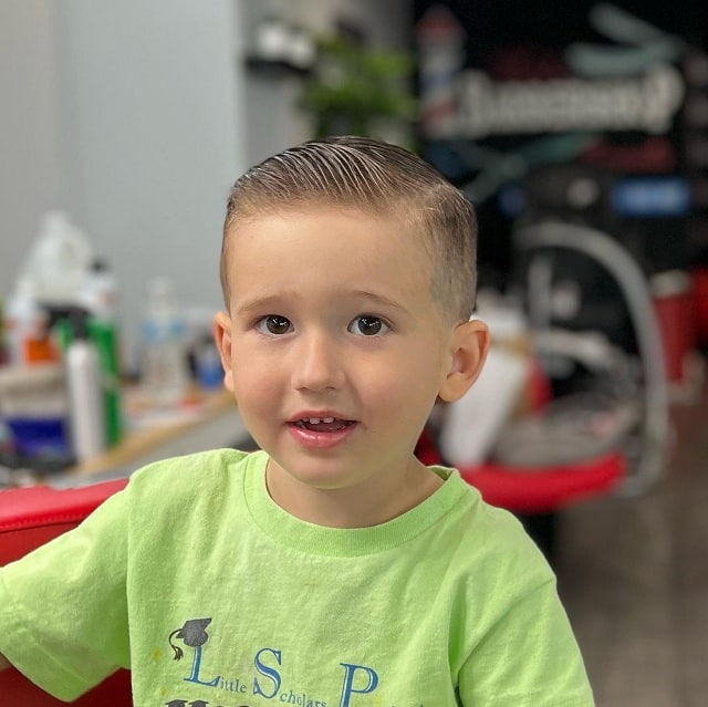 comb over fade haircut for kids