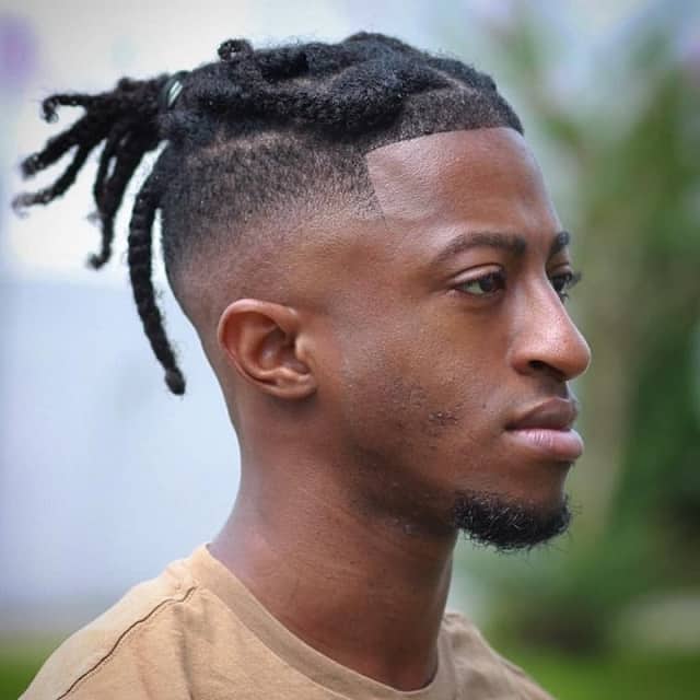 shape up haircut with dreads