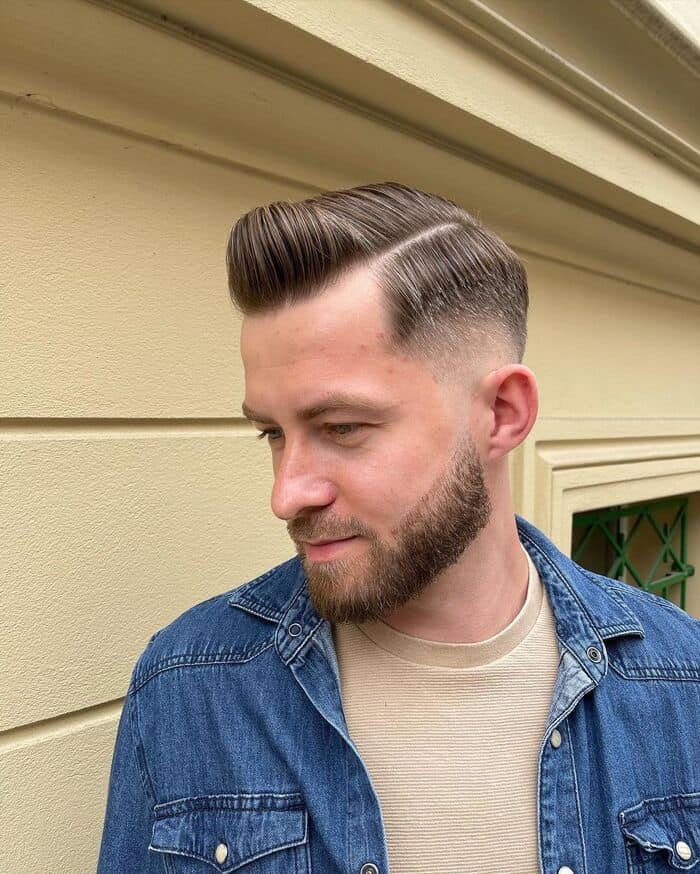 German Haircut With Beard