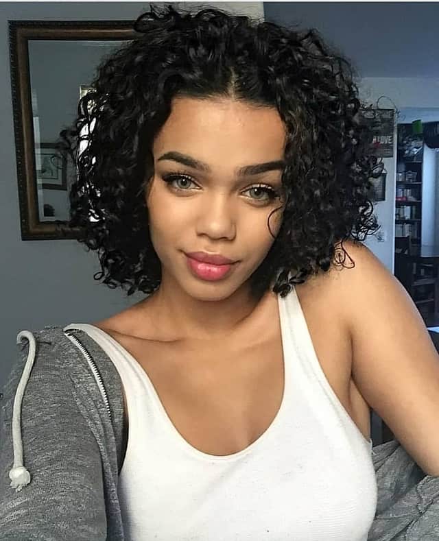 Curly Perm for Short Black Hair