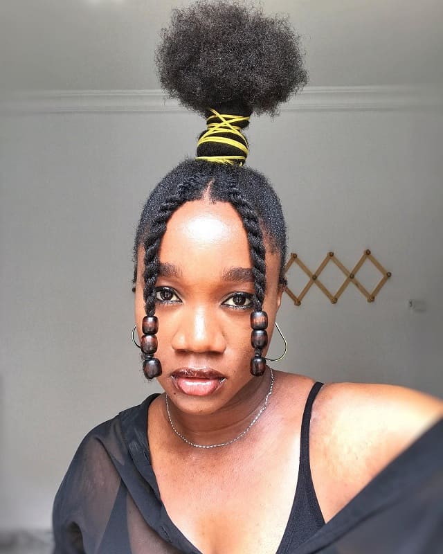 Afro ponytail
