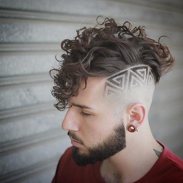 Curly fade for wavy hair