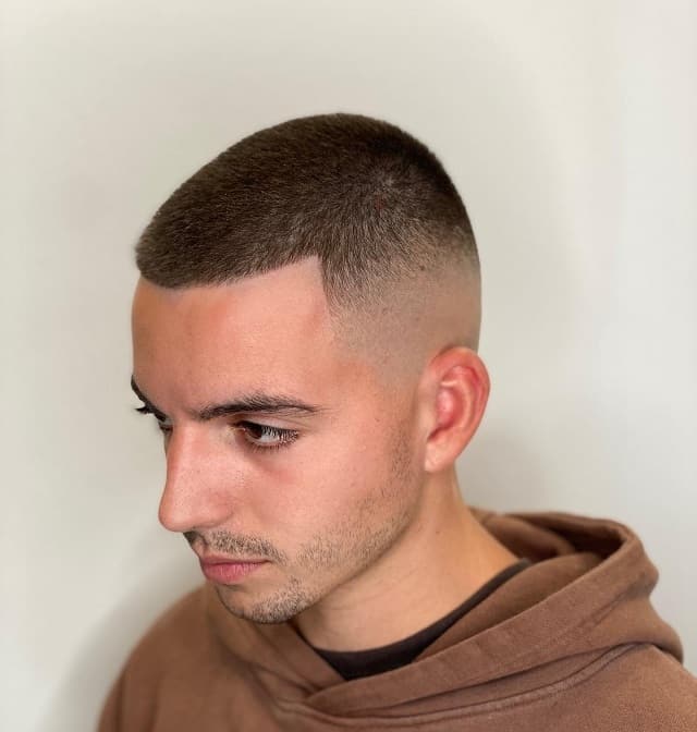 Fade with butch haircut