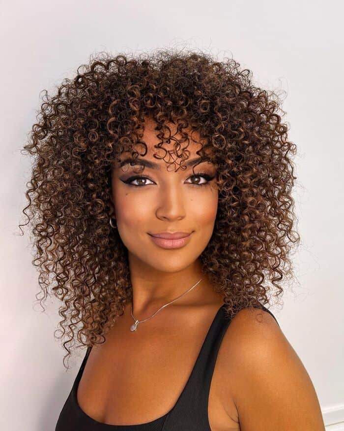 Light Brown Curly Hair for Black Girl