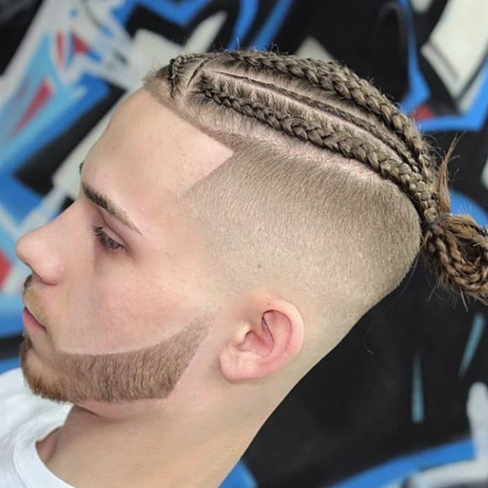 Man-Bun-with-Shaved-Sides