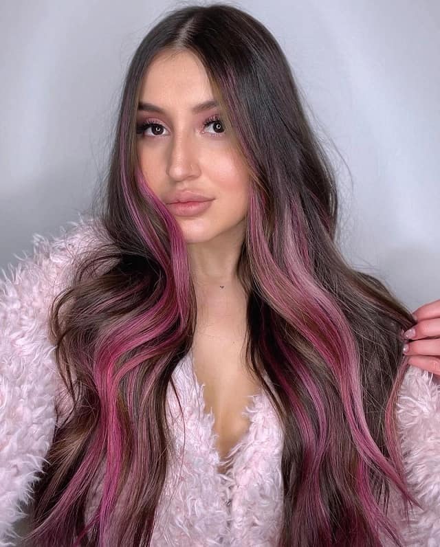 Pink Hair Highlights