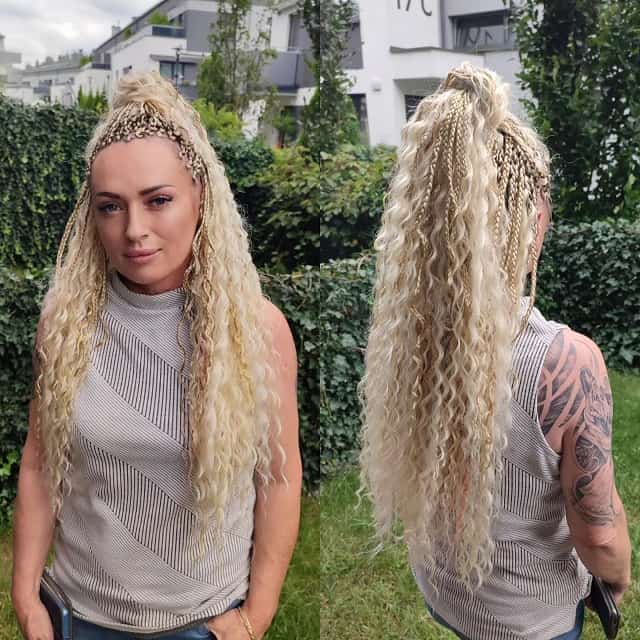 boho braids on white girl