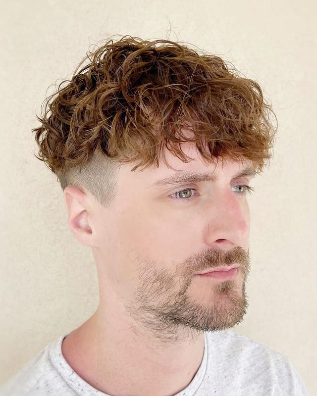 curly fade for white guy