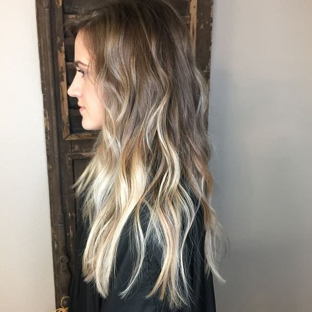 Dishwater blonde hair with highlights