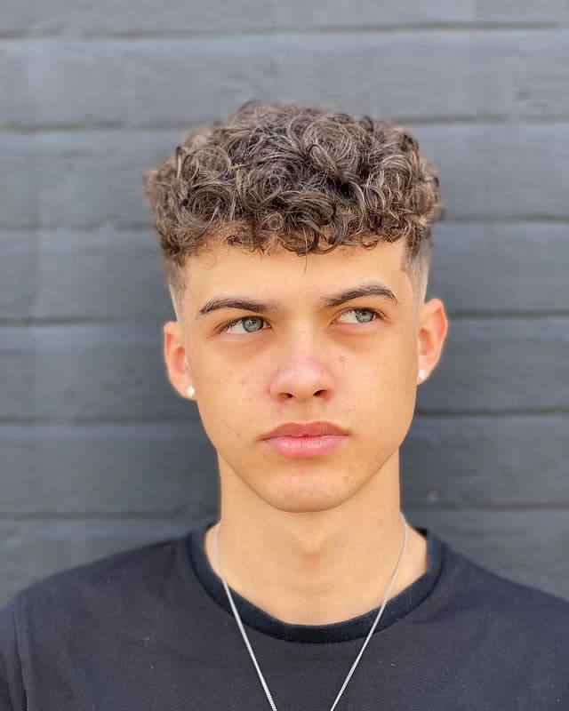 drop fade for curly hair