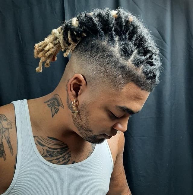 high top dreads ponytail