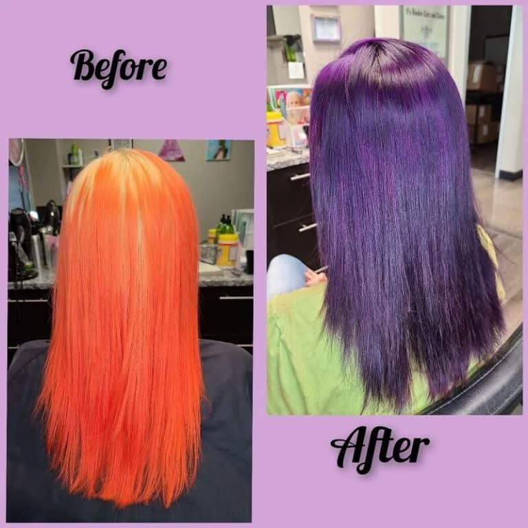 Can You Dye Purple Over Orange Hair? What The Experts Say
