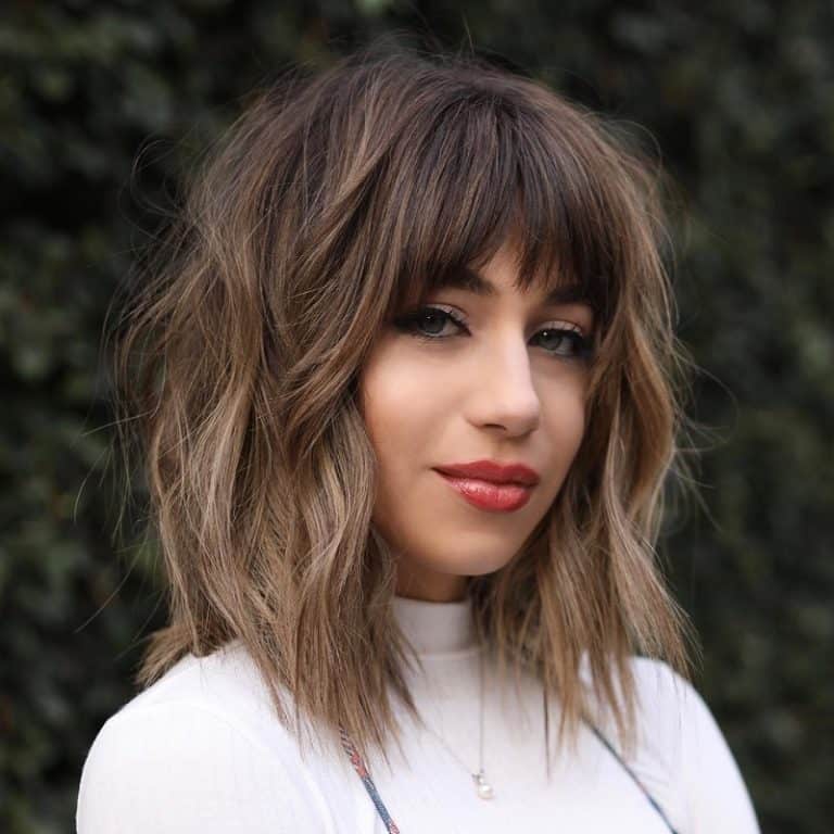 27 Best Balayage with Bangs to Effortlessly Rock