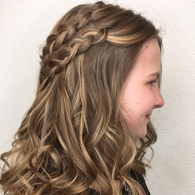 Birthday hairstyle for mid length hair
