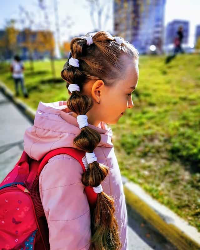 Birthday hairstyles for school girl