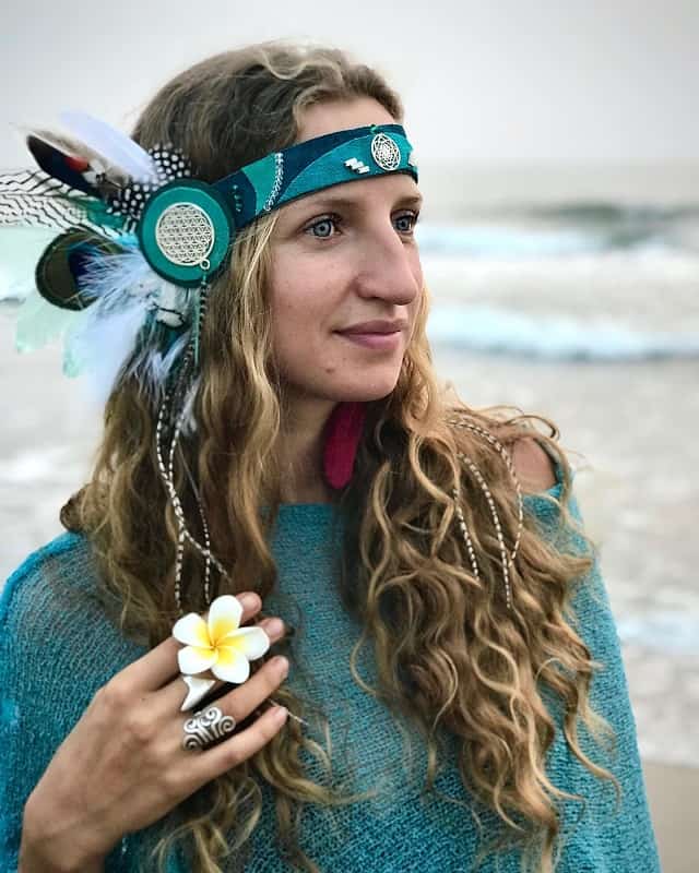 Feather headpiece hippie