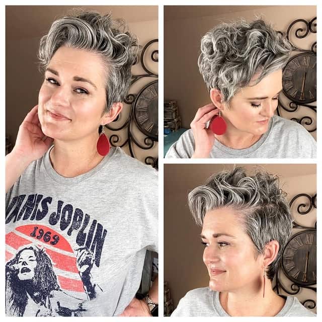 Pixie with Grey curl