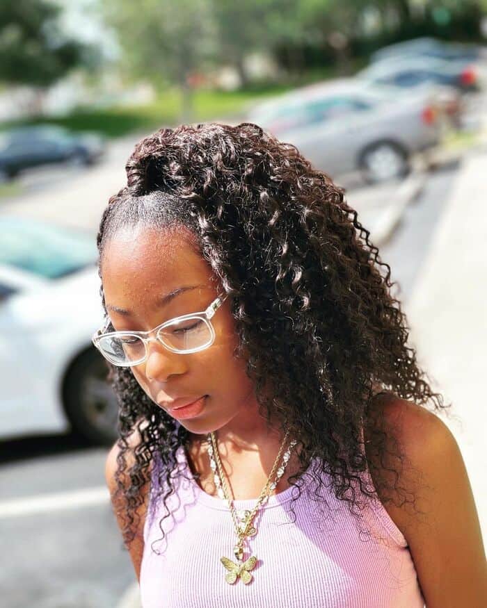 Ponytail Hairstyle For Teenage Black Girl