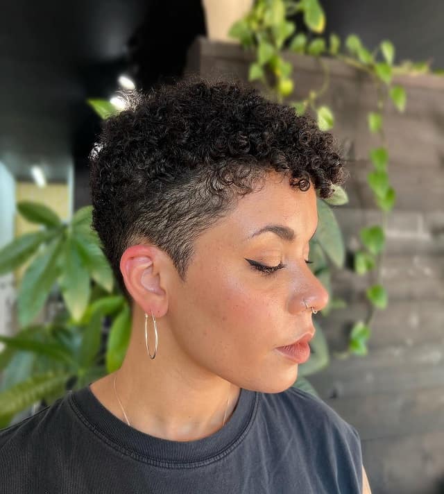 Short Pixie with curl