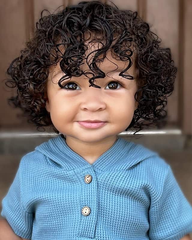 Toddler Boy Long Curly