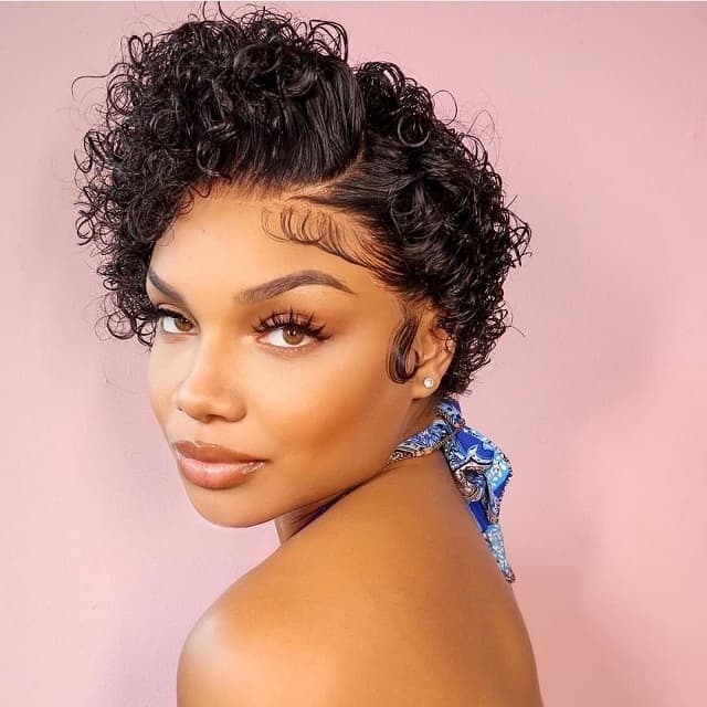 african american curly pixie cut