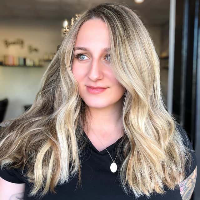 blonde hair with light brown underneath