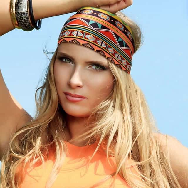 Hippie hairstyles with bandana
