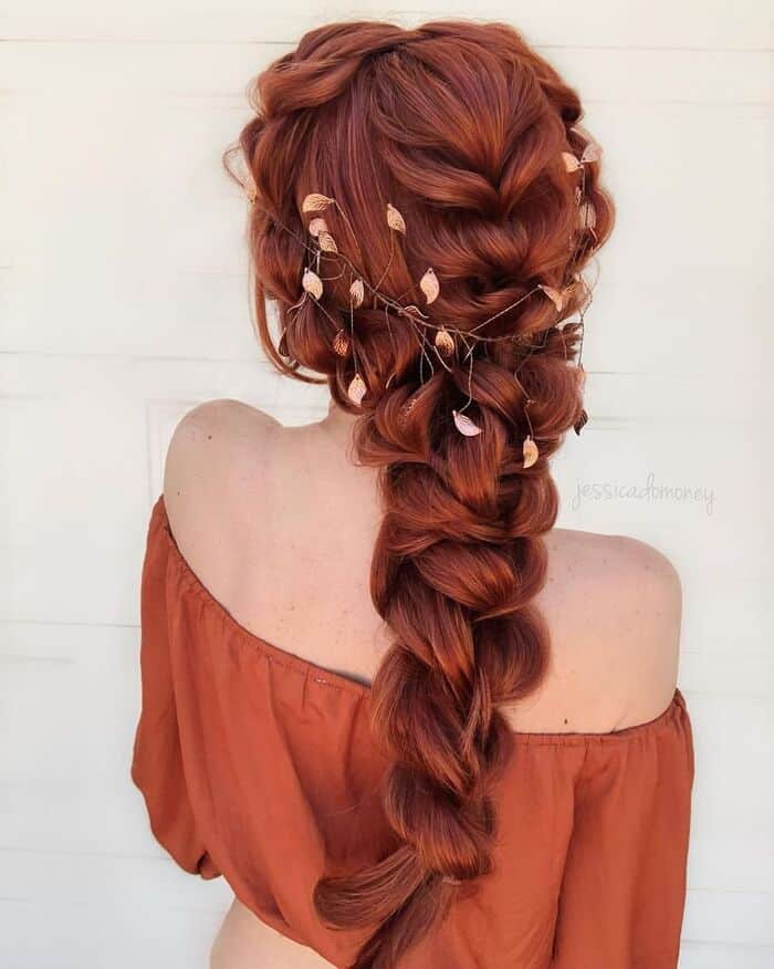 redhead prom hairstyles