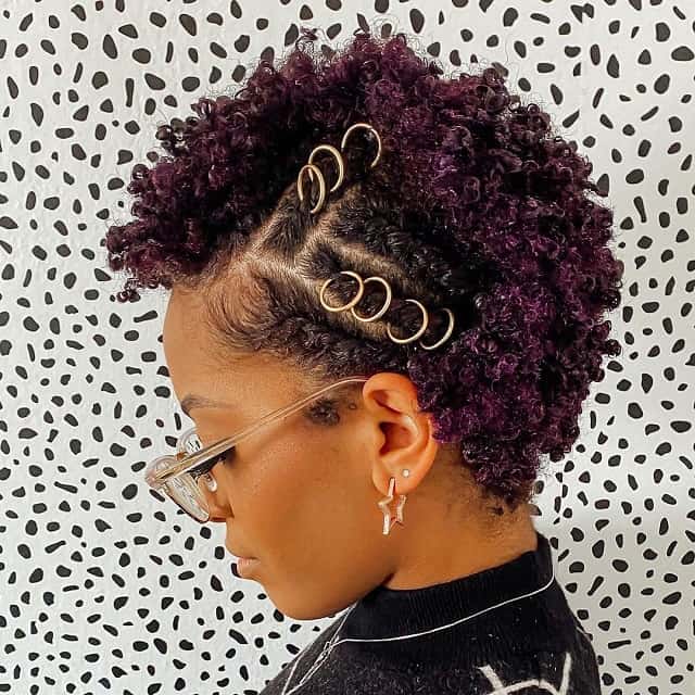 Curly Mohawk With Short Hair
