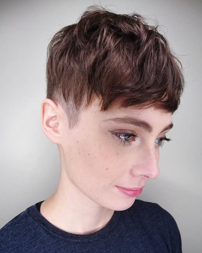 Edgy Pixie Cut With Bangs