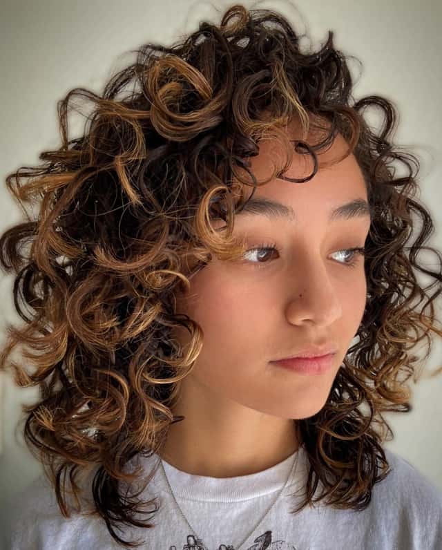 Layered Curly hairstyle