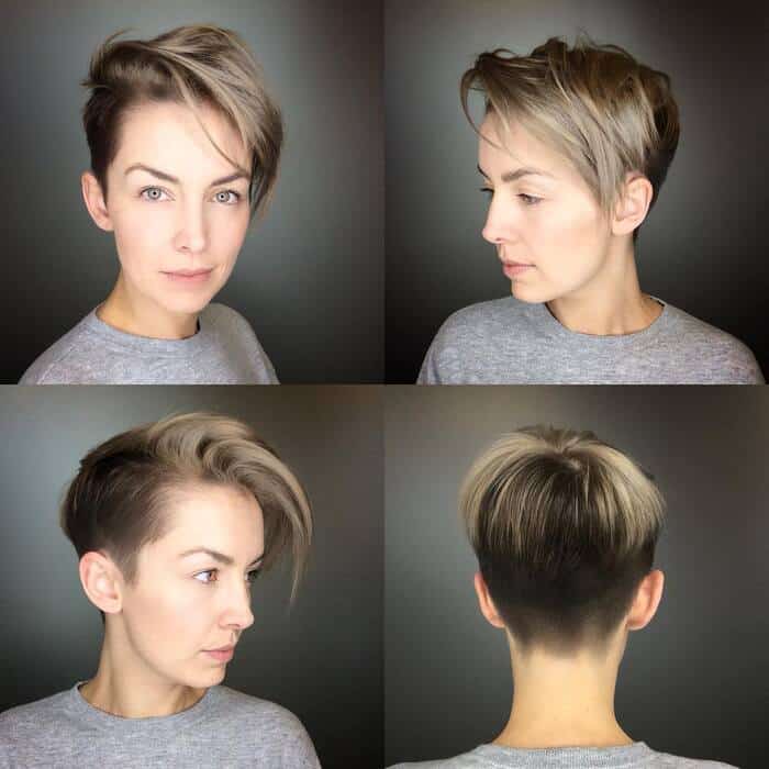 Long Pixie With Highlights
