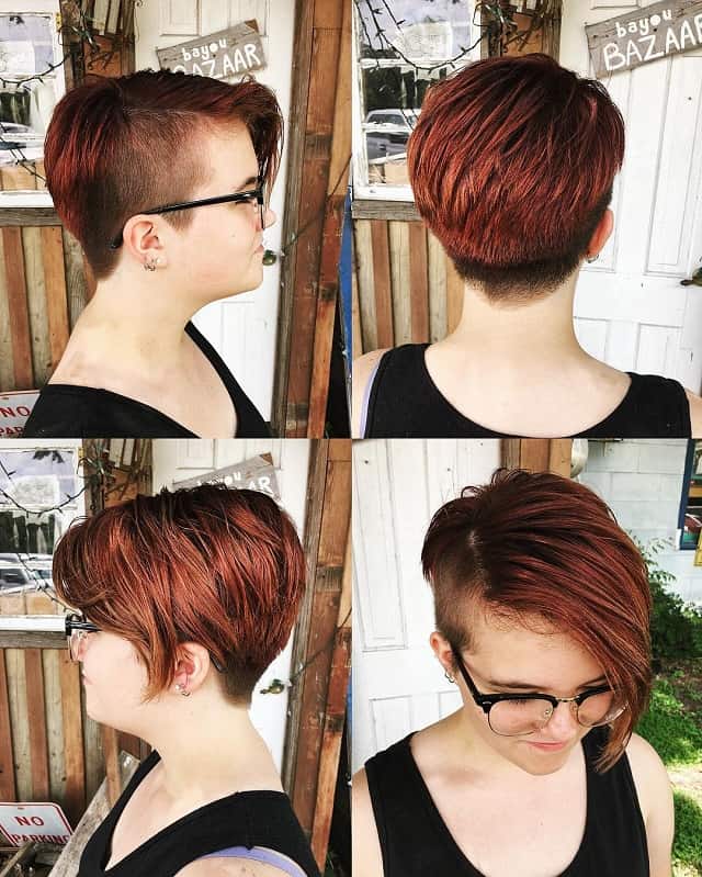 Pixie cut for Women with Glasses