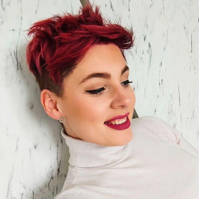 Red Pixie Highlights