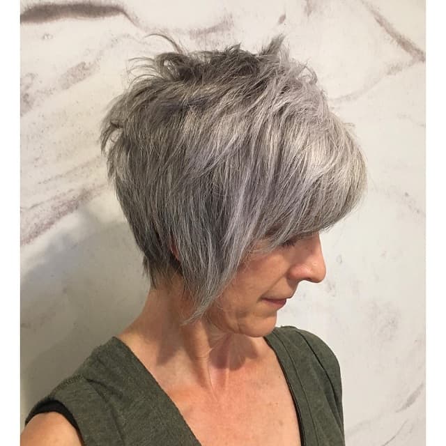 long pixie cut for women over 50