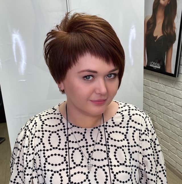 pixie cut for round face