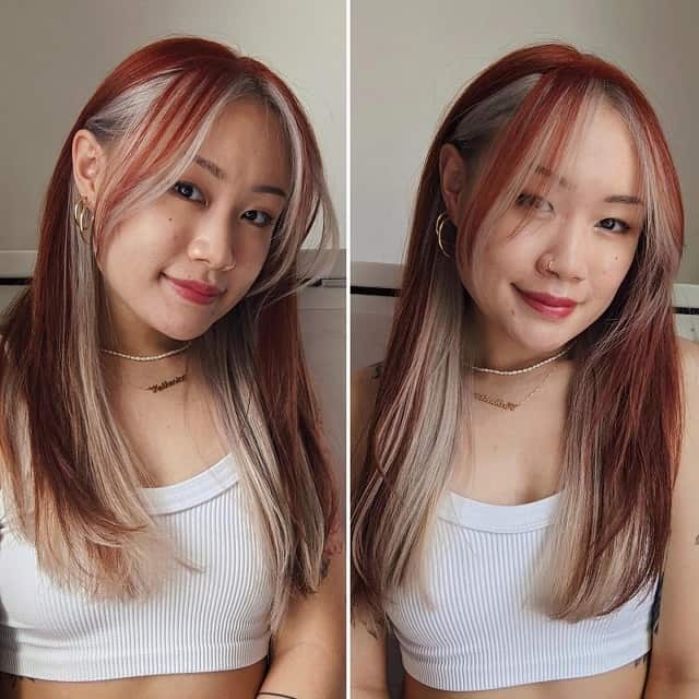 Red with Blonde Underneath