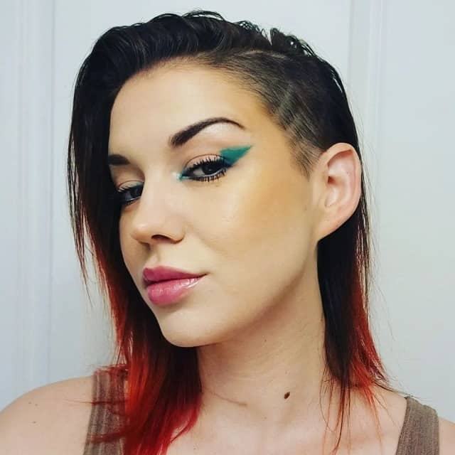 Undercut with Underlying Hair Color